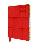 BODLEIAN LIBRARIES: BOOKSHELVES 2025 ARTISAN ART VEGAN LEATHER DIARY PLANNER - PAGE TO VIEW WITH NOTES